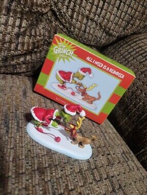 Dept. 56 The Grinch WHO-VILLE ALL I NEED IS A REINDEER Village Accessory 804155